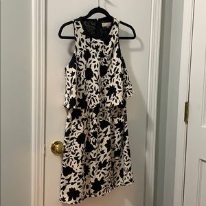 Black floral dress